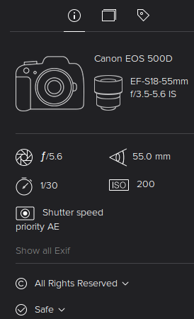 Flickr_Exif_info